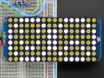 16x8 1.2" LED Matrix + Backpack - Ultra Bright Round White LEDs
