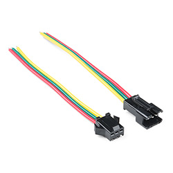 Connecteurs Ruban LED 3 pins Mâle / Femelle pour strip WS2812B